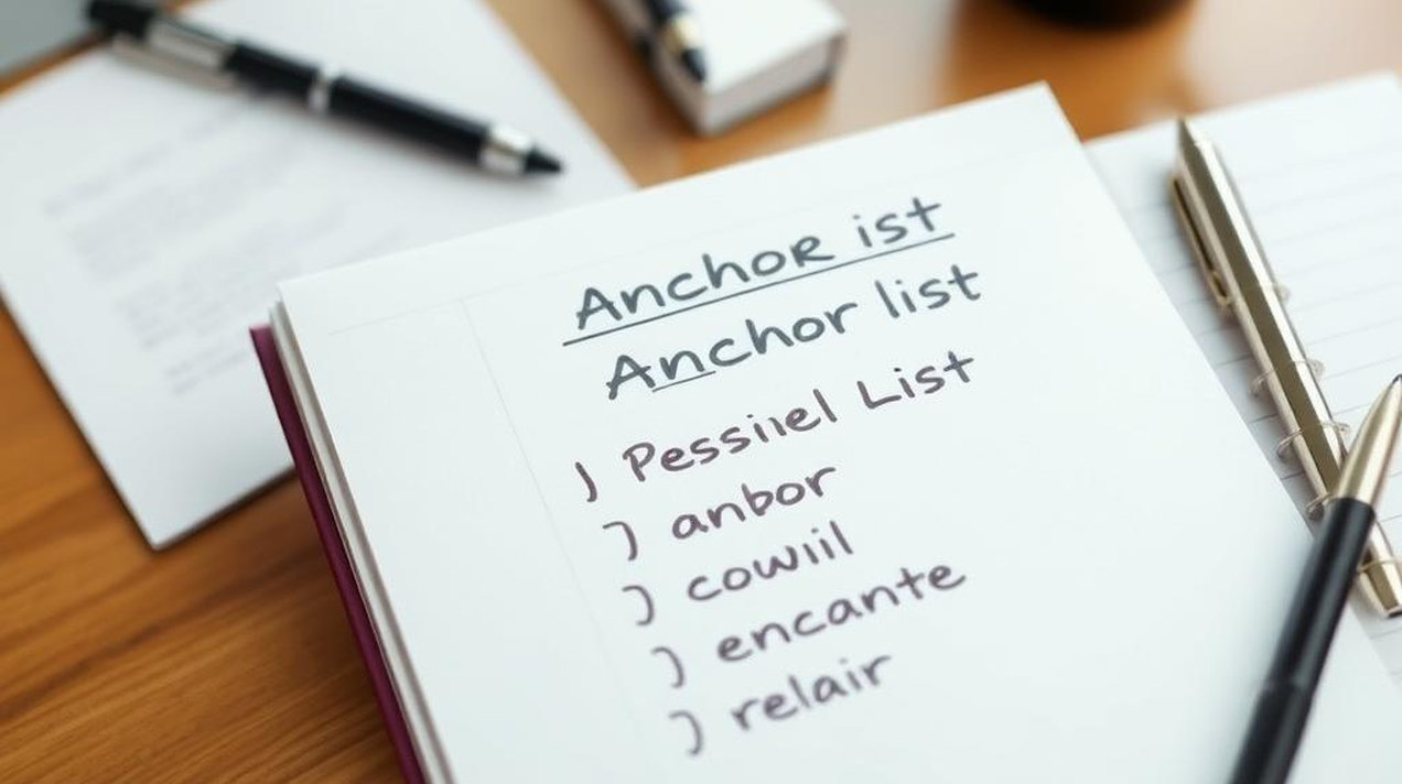 chto takoe ankor list i kak ego pravilno sostavit 3